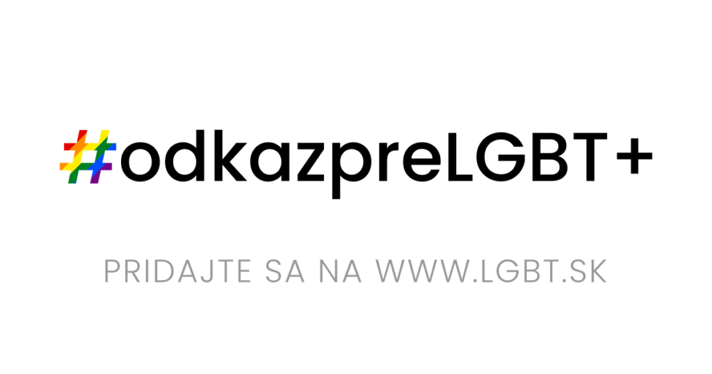 Medzinárodný deň boja proti homo-, bi-, intersex a transfóbii (IDAHOBIT): Pošlite odkaz LGBT+ ľuďom na Slovensku!